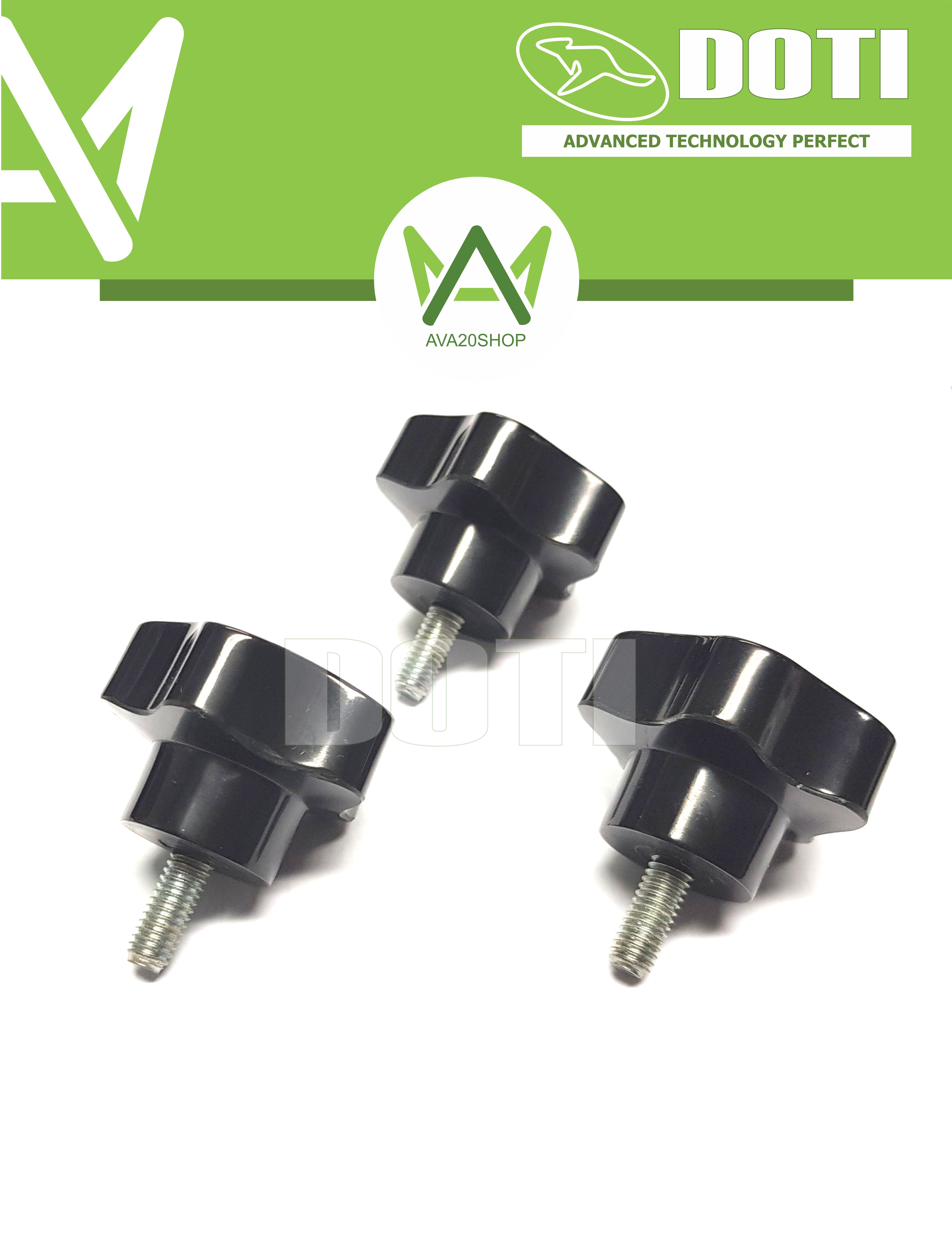 NÚM vặn nhựa DOTI 5 cánh bulon M5-M6-M8-M10