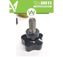 NÚM vặn nhựa DOTI 5 cánh bulon inox M5-M6-M8-M10
