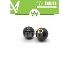 NÚM vặn nhựa DOTI hình tròn 35mm lỗ ren M10